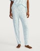 image 3 of F&F Star Print Cuffed Leg Pyjama Trousers in Multi Blue