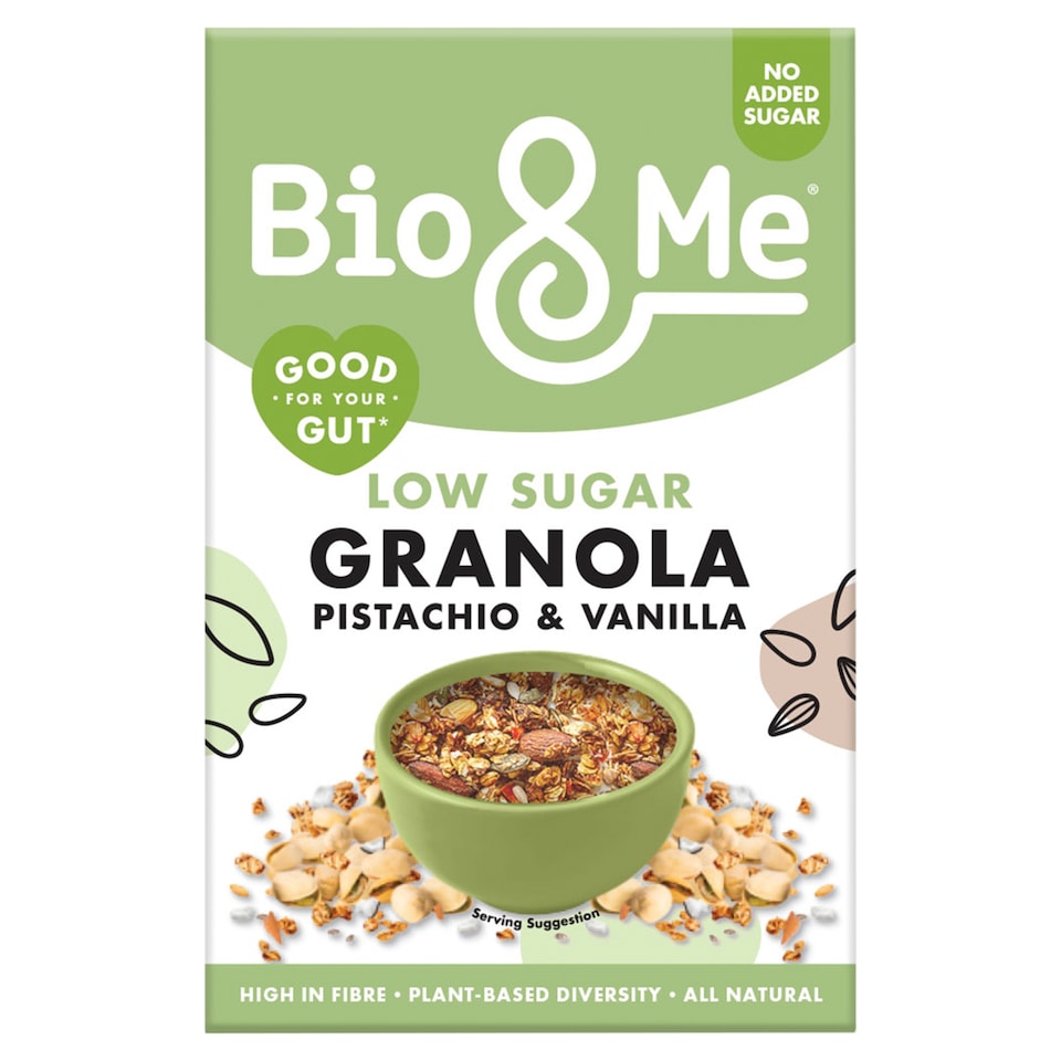 Bio&Me Pistachio & Vanilla Low Sugar Granola 360g