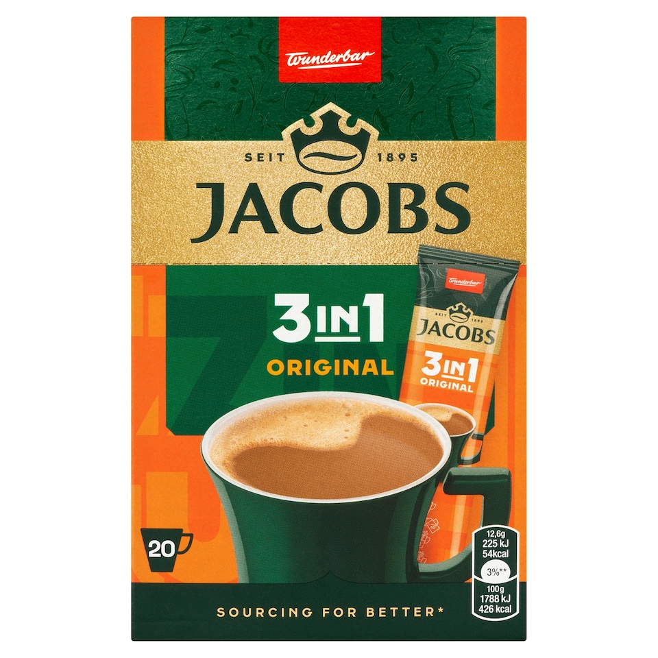 Obrázek 1 pro produkt Jacobs Original 3in1 20 x 12,6g (252g)