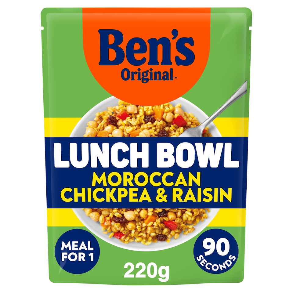 image 1 of Bens Original Lunch Bowl Moroccan Style Grains and Pulses 220g