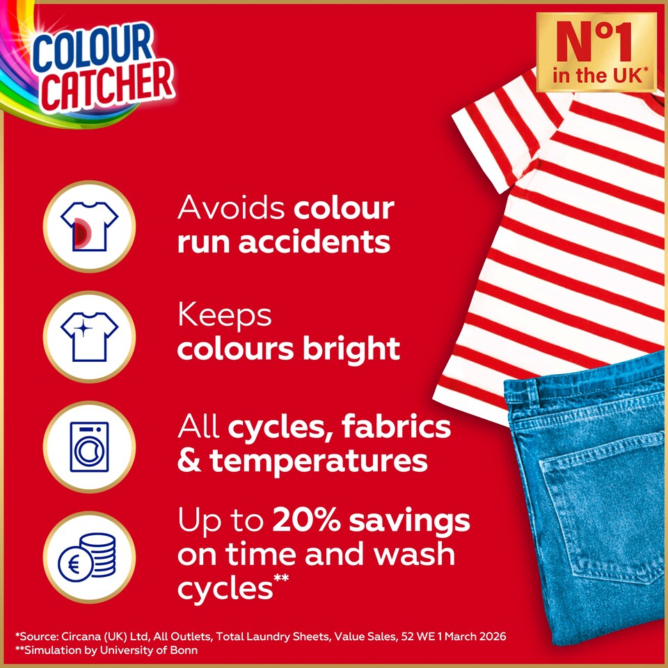 image 1 of Dylon Colour Catcher Colour Protection Sheets 40 Pack