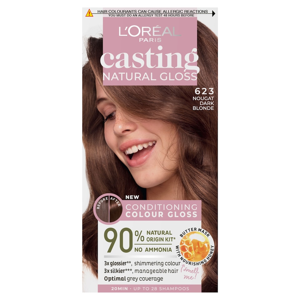 image 1 of L'Oreal Paris Casting Natural Gloss 623 Nougat Dark Blonde Semi-Permanent Hair Dye