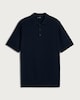 image 4 of F&F Pure Cotton Knitted Short Sleeved Polo Shirt in Navy