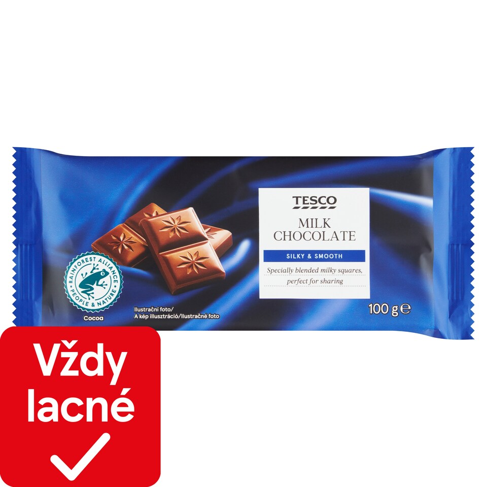 Tesco Mliečna čokoláda 100 g