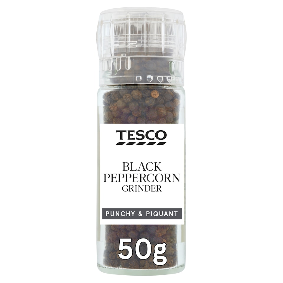 Tesco Black Peppercorn Grinder 50G