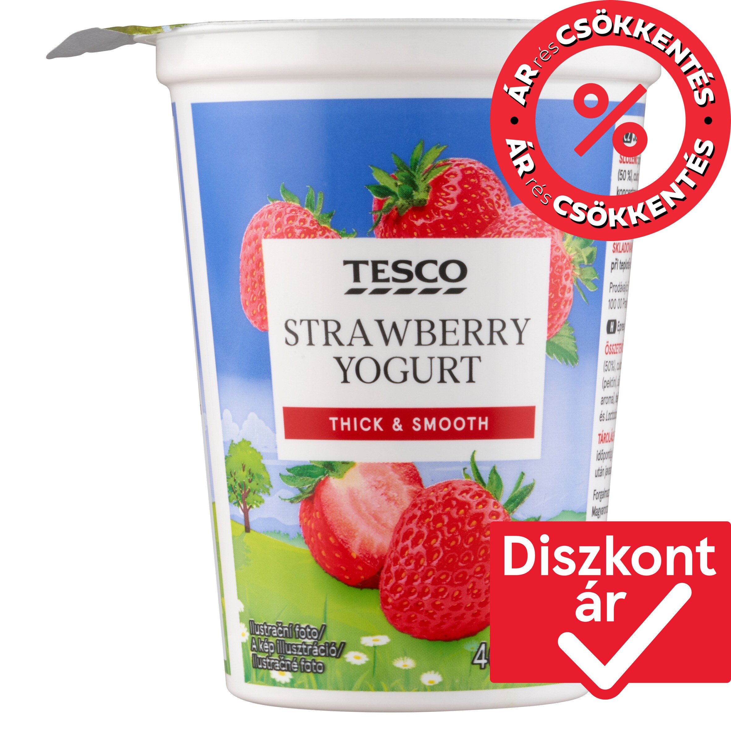 Tesco Yogurt Raspberry Tesco Low-Fat Strawberry Yogurt 400 g - Tesco Groceries