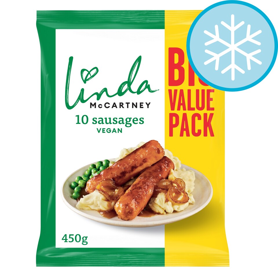 Linda Mccartney Family Pack 10 Vegetarian Sausages 450G