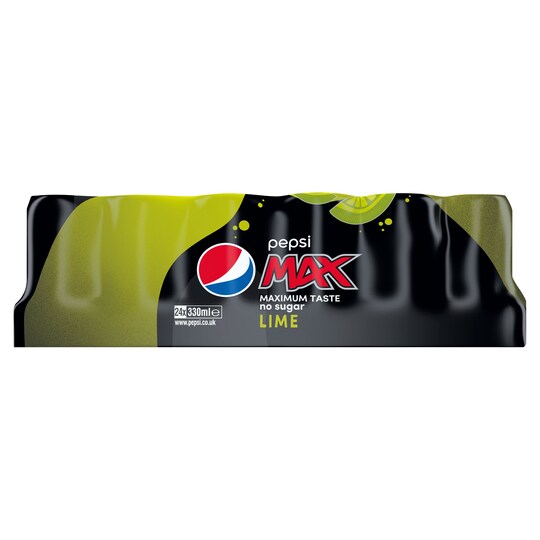 Pepsi Max Lime Cola 24X330ml £6 (Clubcard Price) @ Tesco Pepsi Max Lime Cola 24X330ml £6 (Clubcard Price) @ Tesco