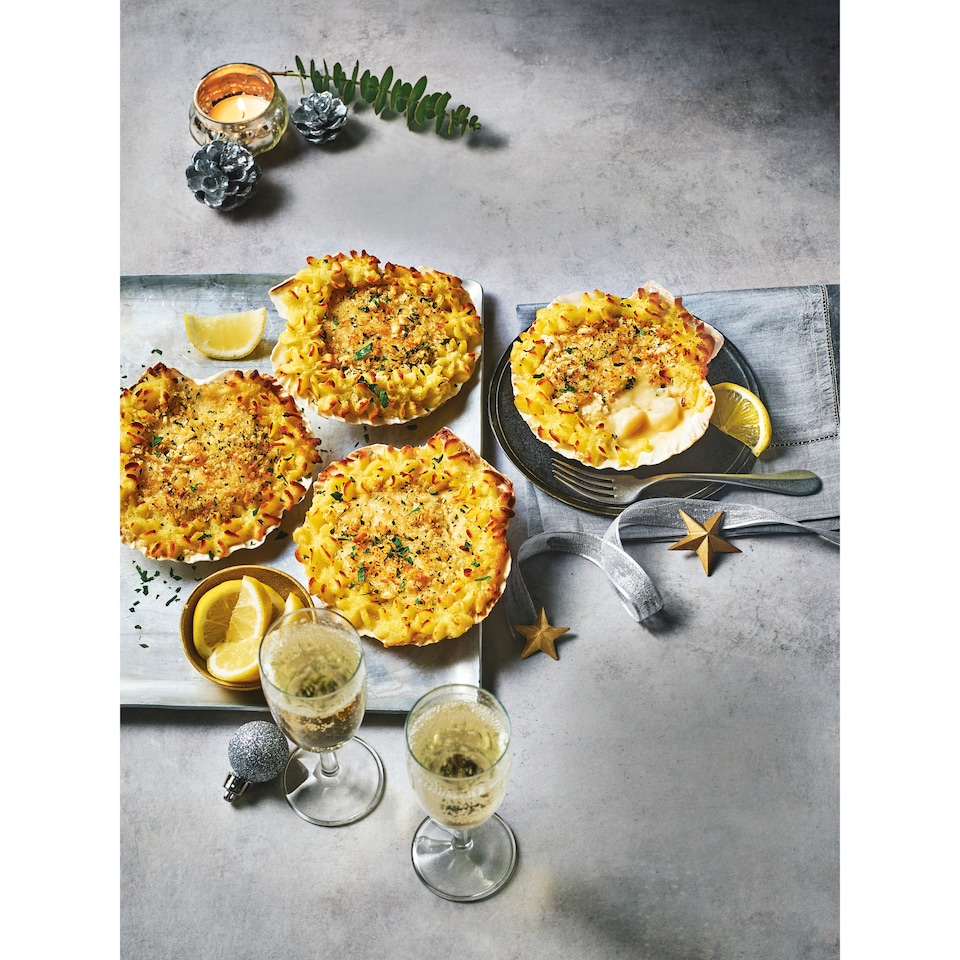 image 1 of 10. Tesco Finest 4 Coquille St Jacques 600g (Serves 4)