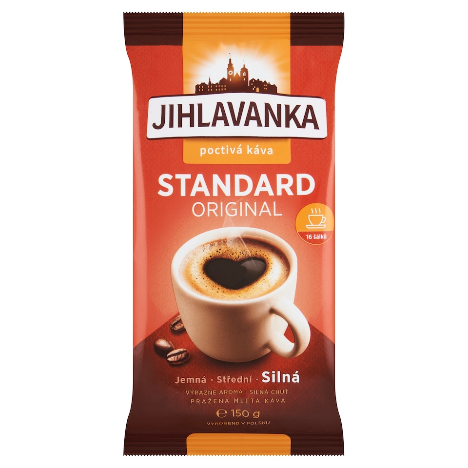 Jihlavanka Standard original pražená mletá káva 150g