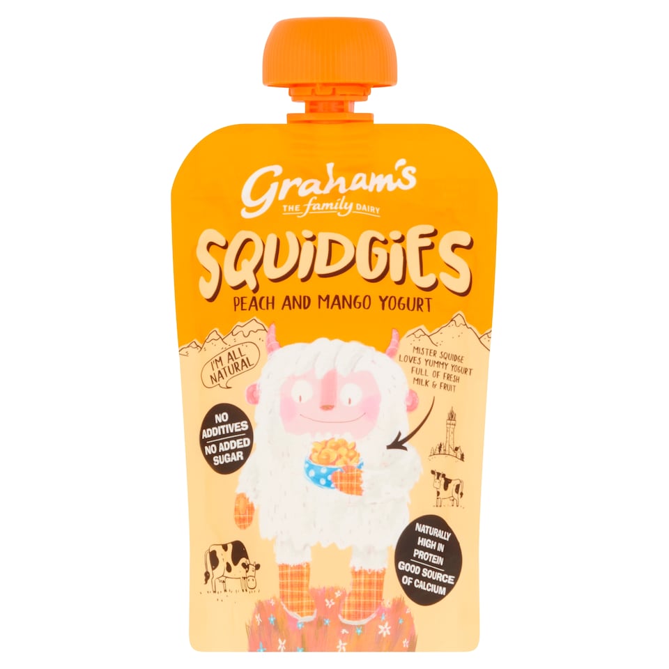 Graham's Dairy Squidgies Peach & Mango Yogurt 100G