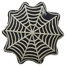 F&F Home Web Shaped Cushion 40 x 40 cm