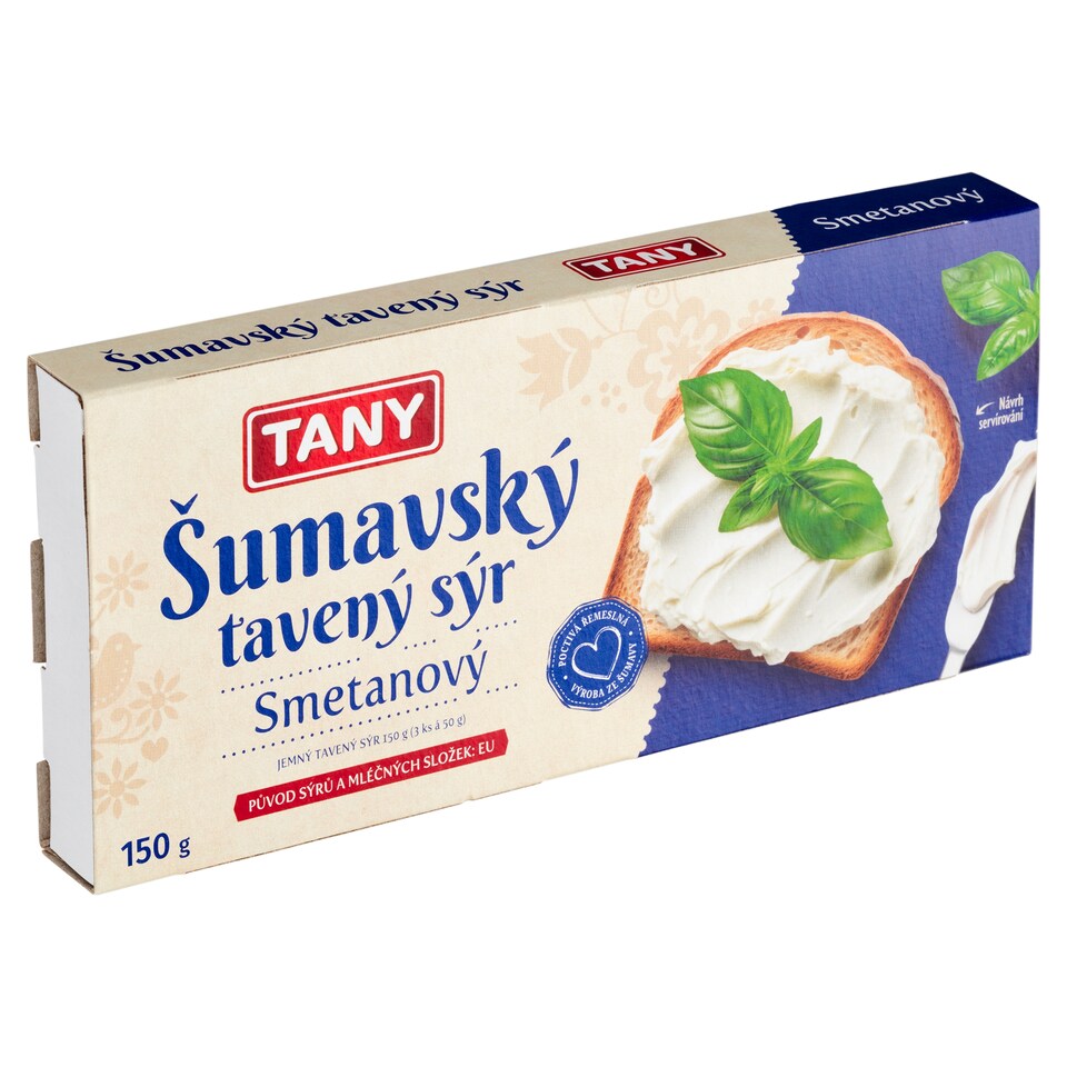 Tany Šumava Processed Cream Cheese 3 x 50g (150g)