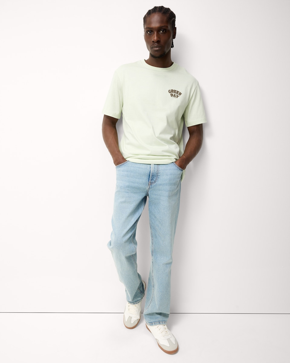 image 1 of Green Day Pure Cotton T-Shirt in Green