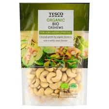 Tesco Organic Cashews 150g