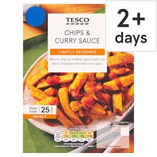 Tesco Chips & Curry Sauce 350g