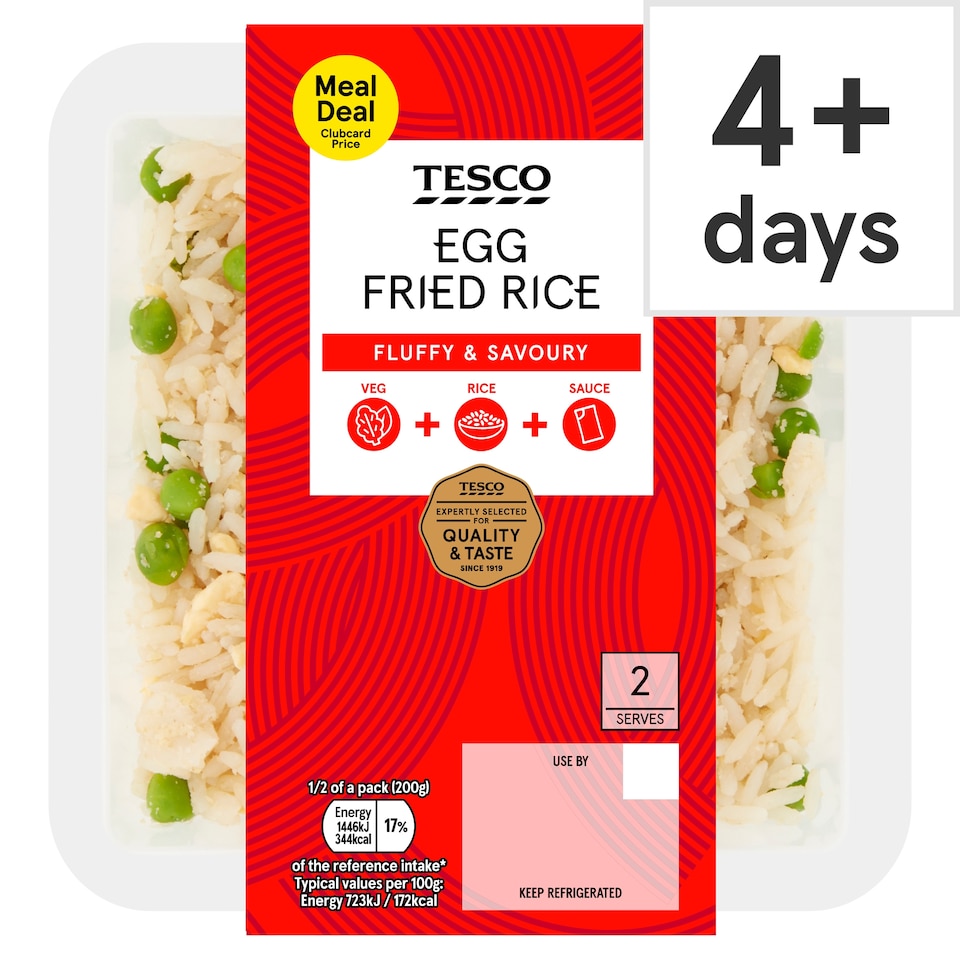 Tesco Egg Fried Rice 400g.