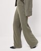 image 3 of F&F Textured Wide Leg Trousers in Olive