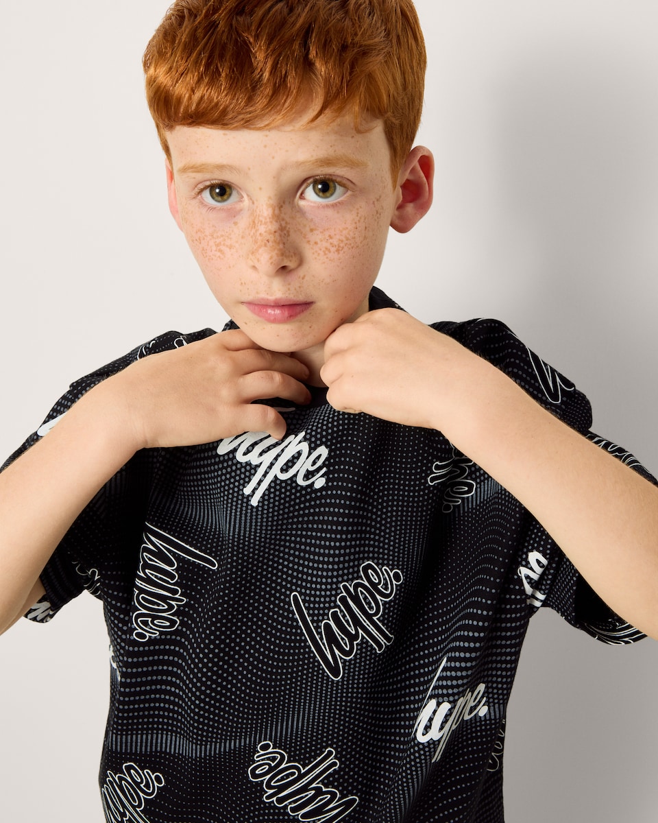 image 1 of Hype Pure Cotton T-Shirt in Black