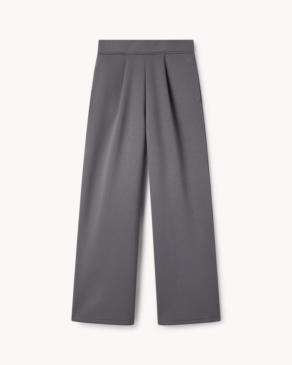 F&F Active AFTERCLASS Scuba Wide Leg Joggers in Chocolate