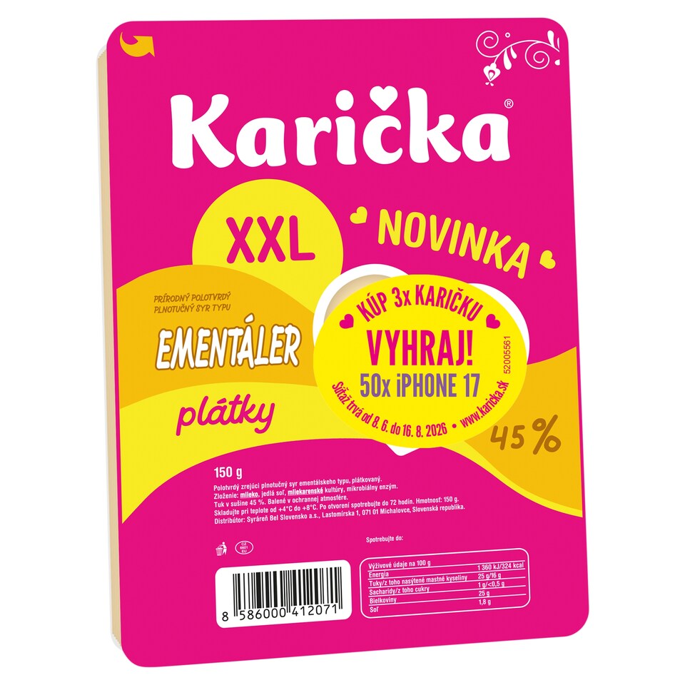 obrázok 1 z Karička Ementáler plátky XXL 150 g