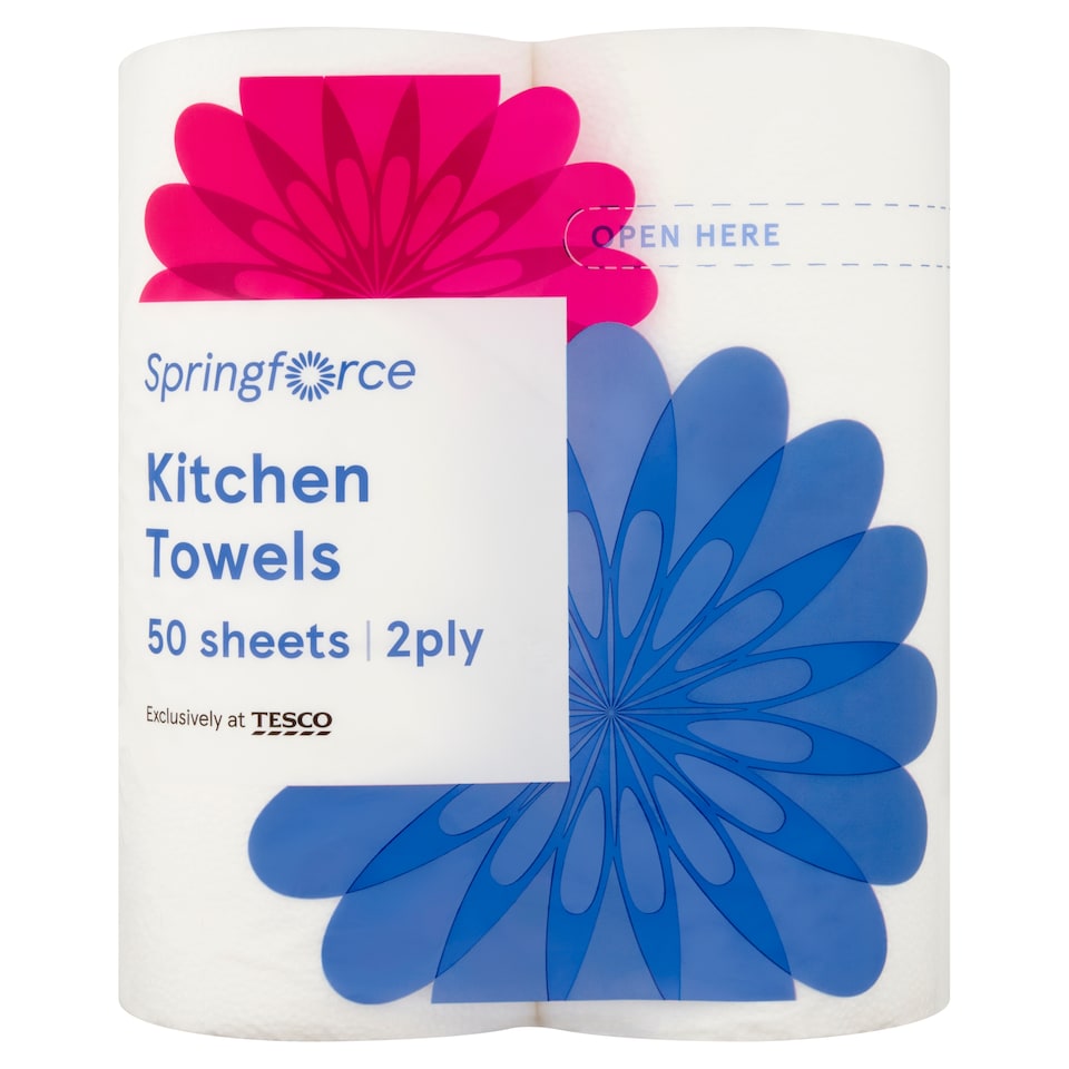Springforce Kitchen Towel 2 Ply 2 Rolls