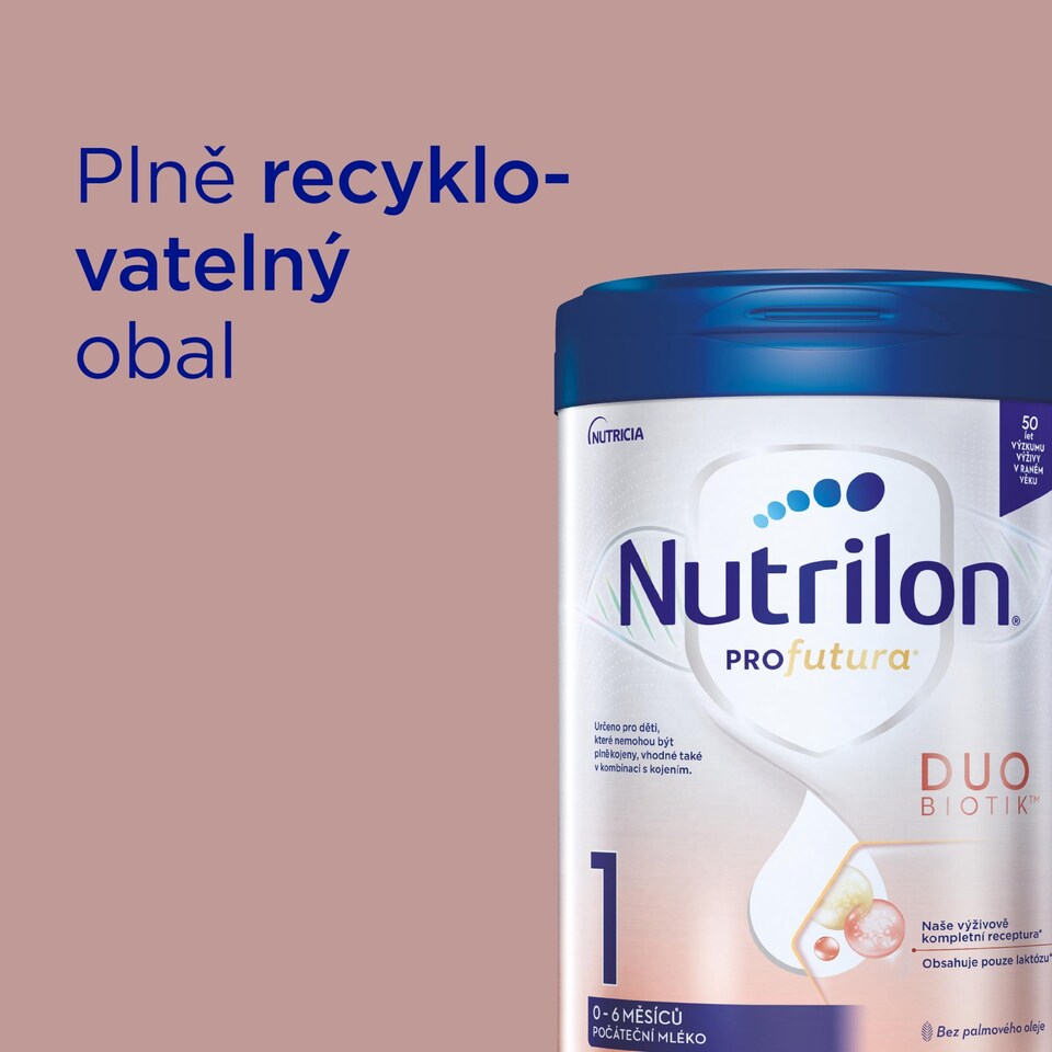 Obrázek 1 pro produkt NUTRILON Profutura Duobiotik 1 počáteční mléko 800g