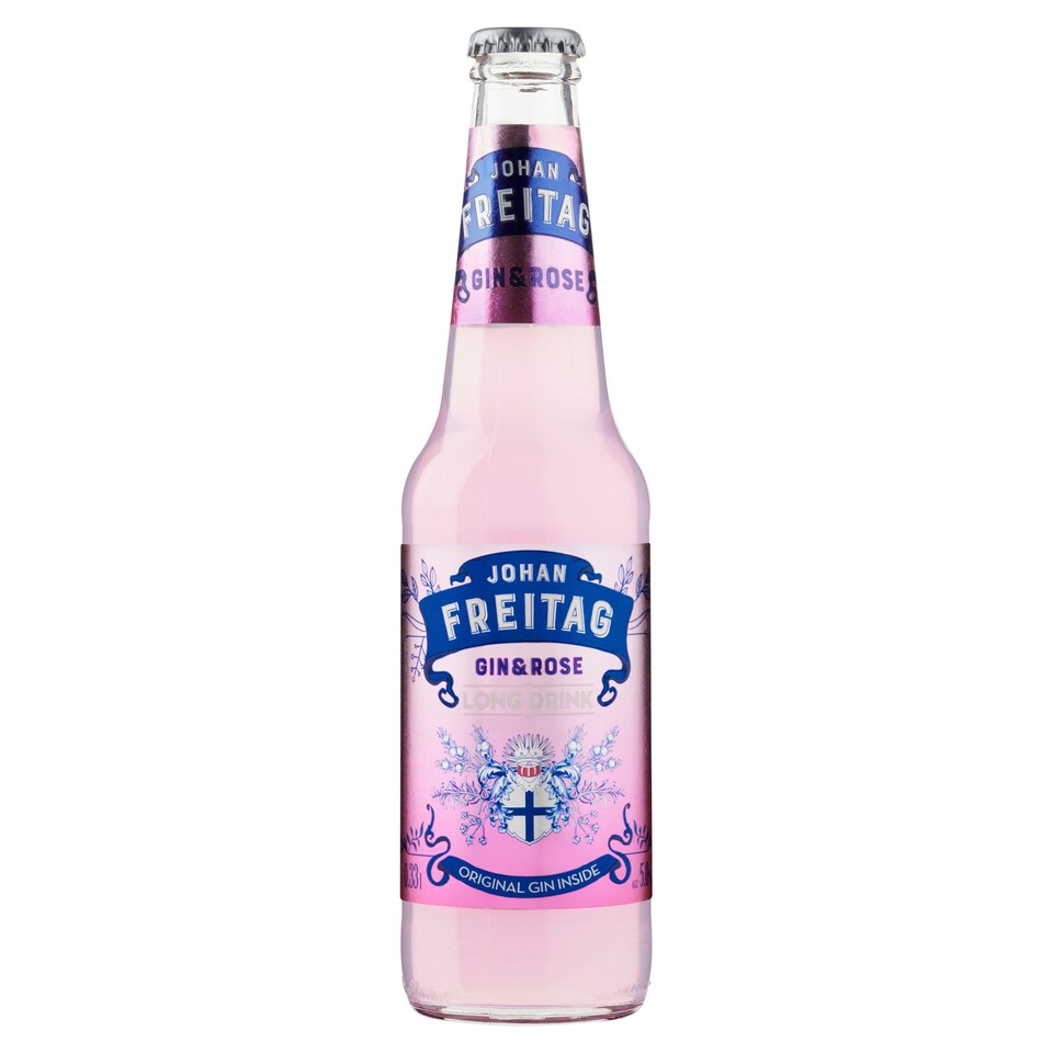 Johan Freitag Gin s limonádou s příchutí růže 0,33l