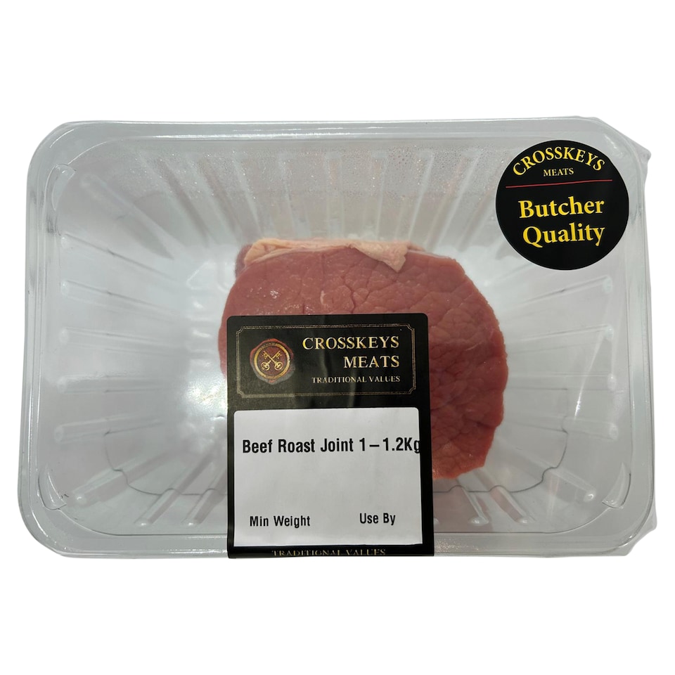 Crosskeys Meats Beef Roasting Joint 1Kg