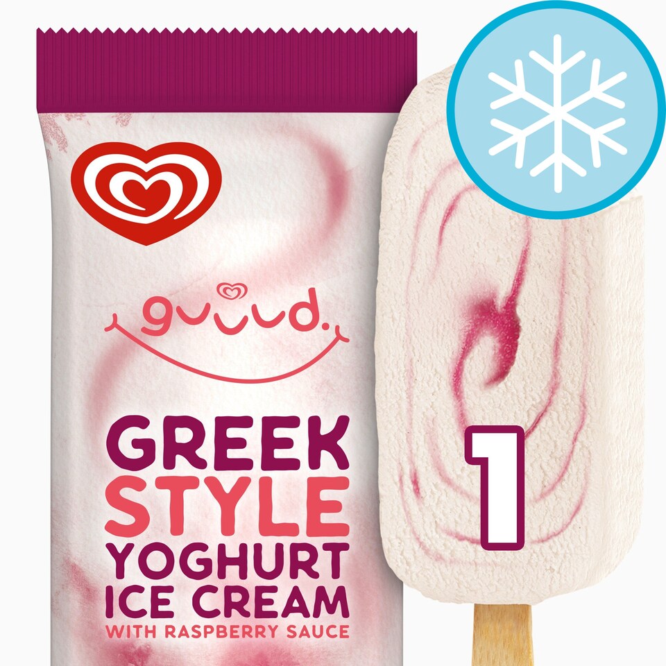 Guuud Raspberry Greek Yoghurt Ice Cream Stick 70ml Tesco Groceries