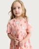 image 1 of Miffy Pure Cotton Floral Print Short Sleeved Dress in Orange