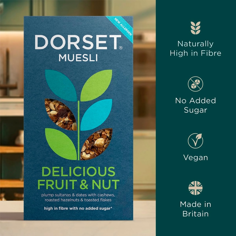 image 1 of Dorset Delicious Fruit & Nut No Added Sugar Muesli 500g