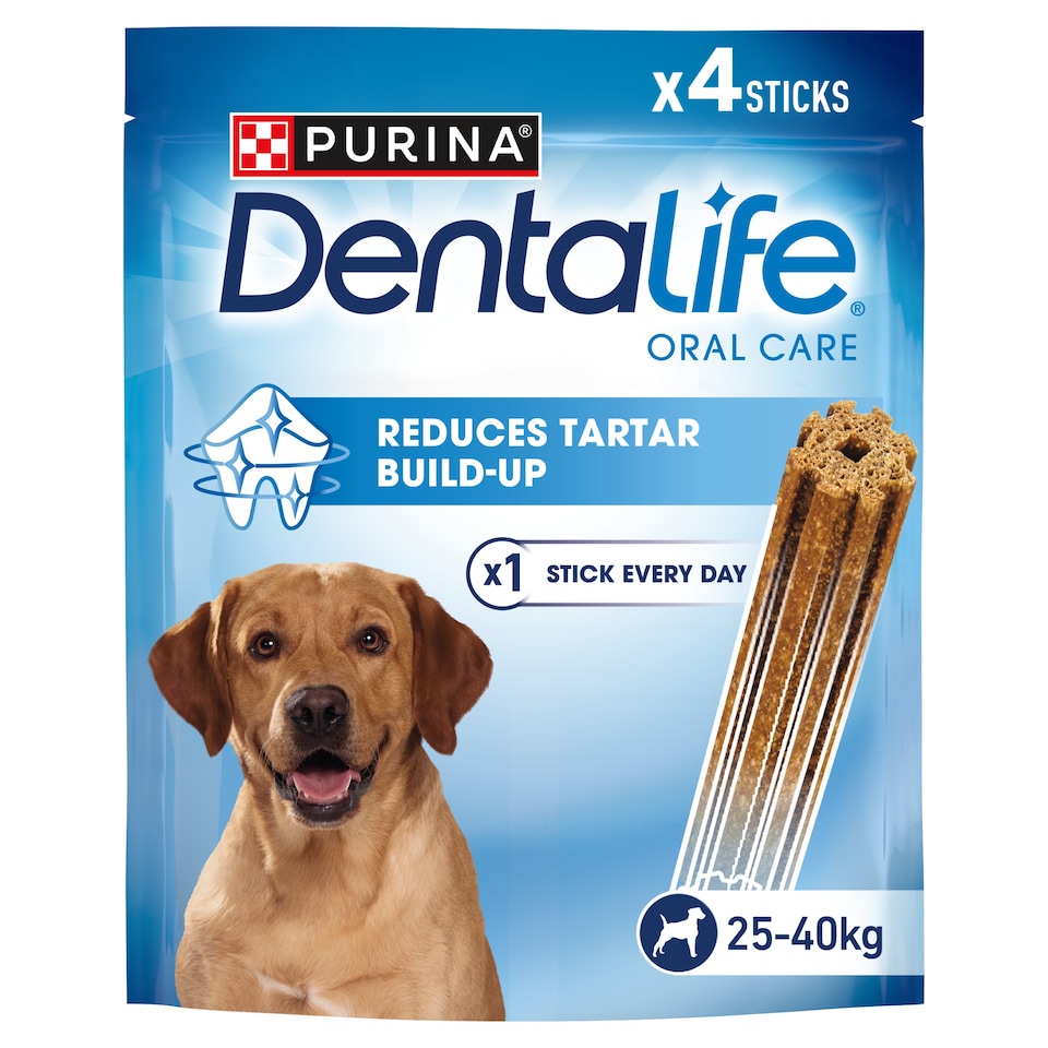 image 1 of DENTALIFE Large Dental Chicken Dog Chews 4 Sticks