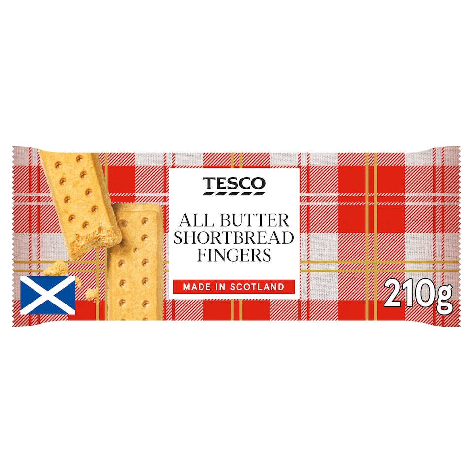 Tesco All Butter Shortbread Fingers 210G