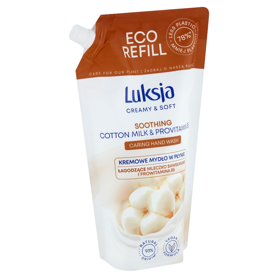 Luksja Creamy & Soft Soothing Cotton Milk & Provitamin B5 Caring Hand Wash 900 ml