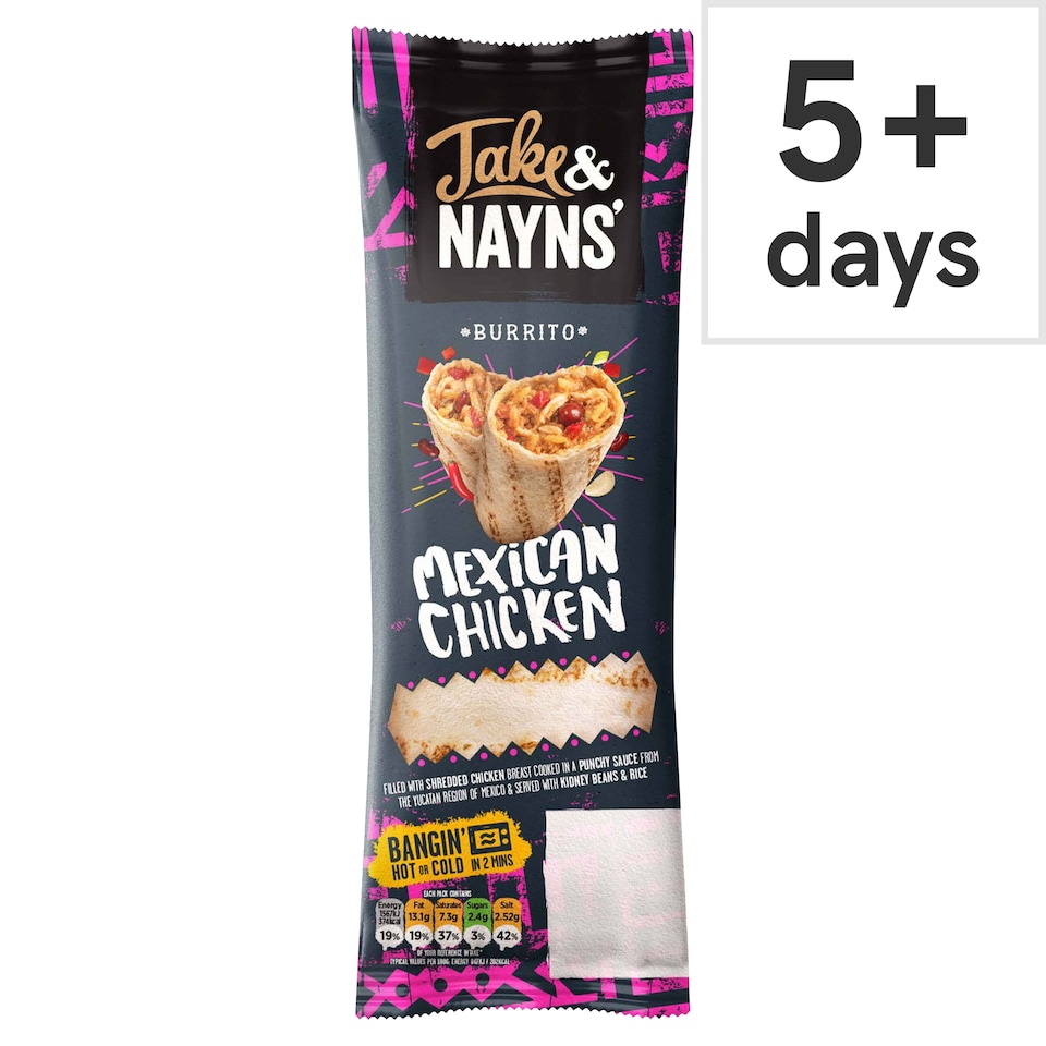 image 1 of Jake & Nayns Mexican Chicken Burrito 185G