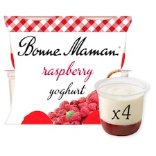 Bonne Maman Raspberry Yogurt 4X125g