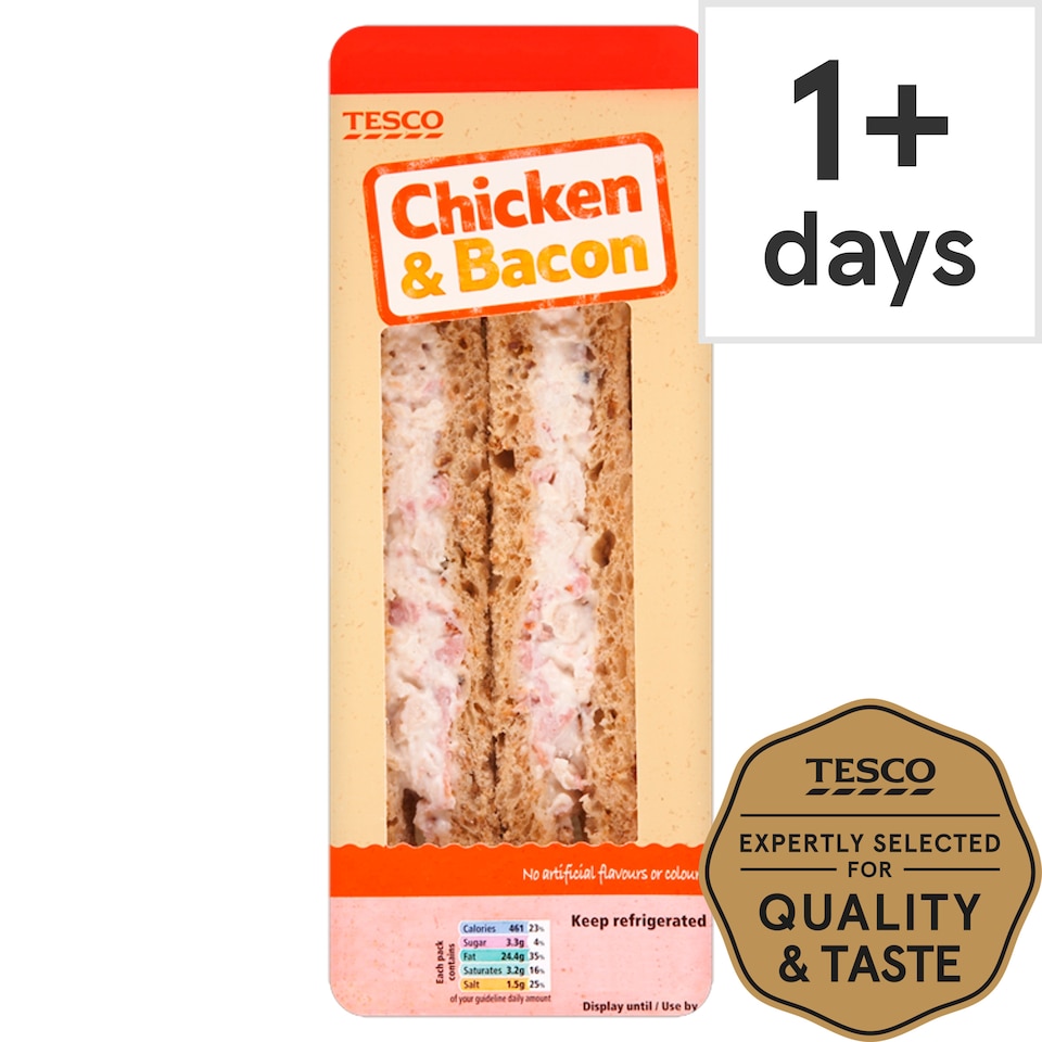 Tesco Chicken & Bacon Sandwich (C)