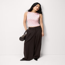 F&F Polka Dot Slash Neck Vest in Multi Pink