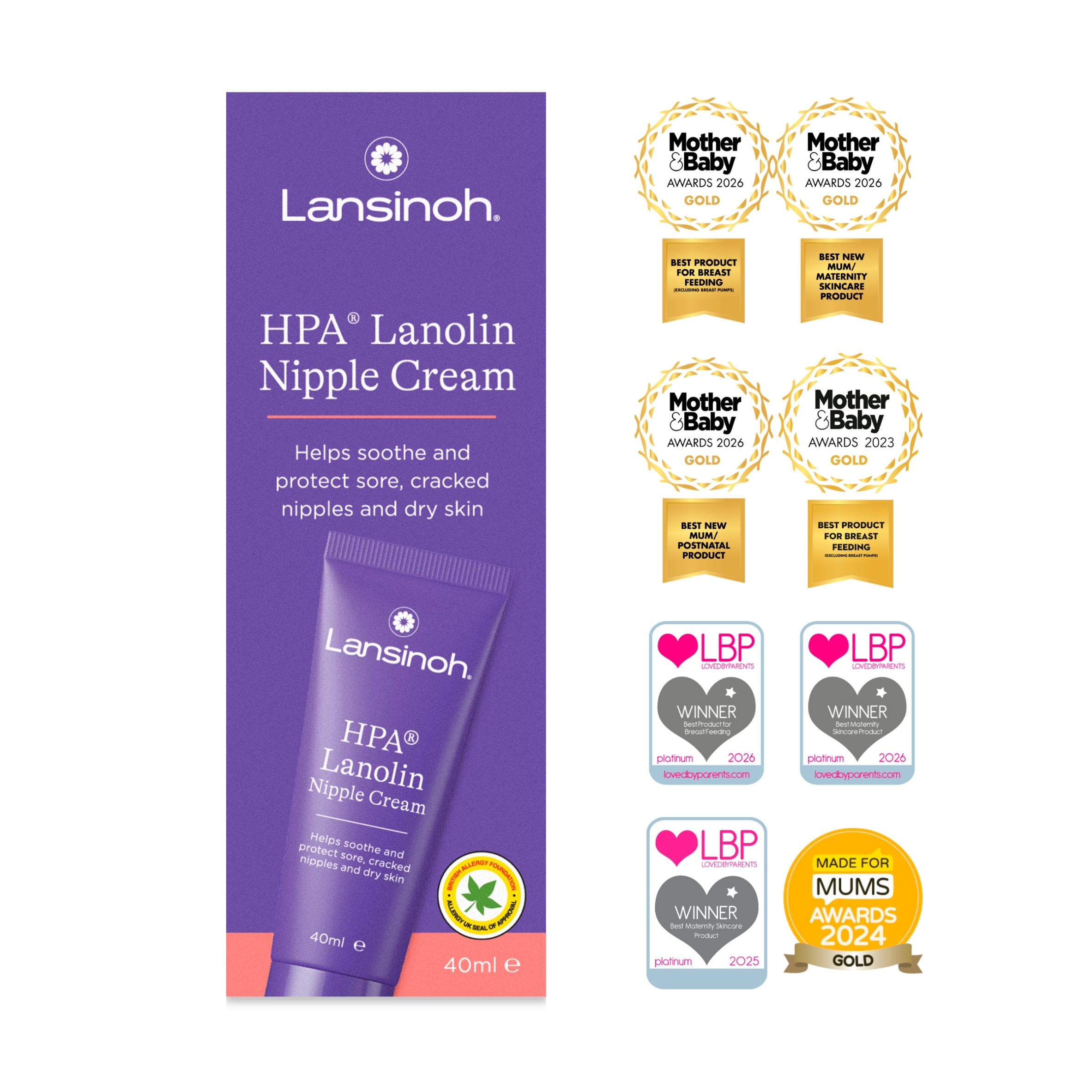 Lansinoh Hpa Lanolin Nipple Cream 40Ml - Tesco Groceries