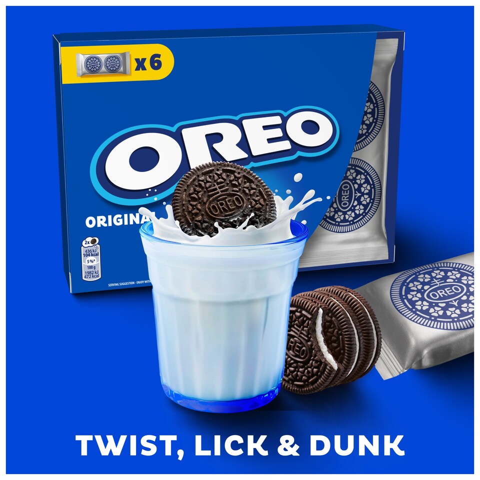 image 1 of Oreo Vanilla Cookie Chocolate Sandwich Biscuits 154G
