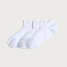 F&F Active 3-Pack Trainer Socks in White