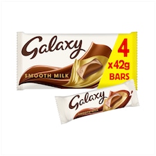 Galaxy Smooth Milk Chocolate Bars Multipack 4 x 42g