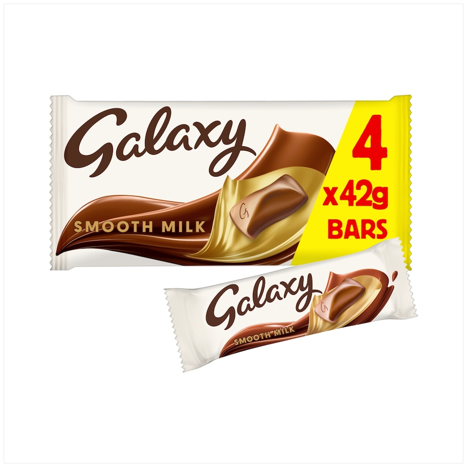 Galaxy Smooth Milk Chocolate Bars Multipack 4 x 42g