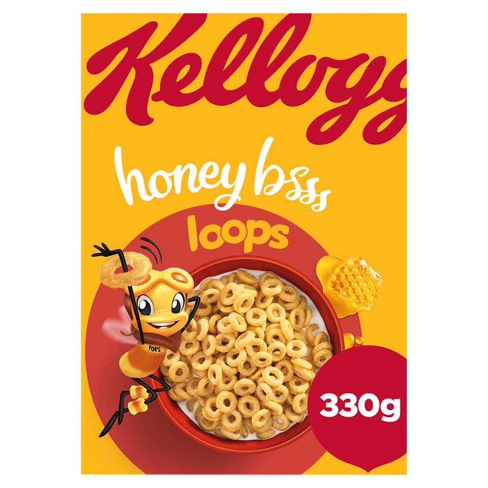 Kellogg's Honey Bsss Loops Cereal 330g