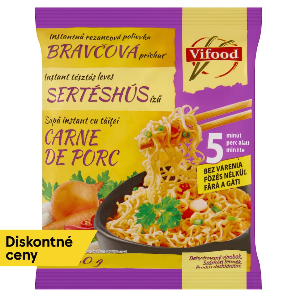 image 1 of Vifood Instant Noodle Soup Pork Flavor 60 g