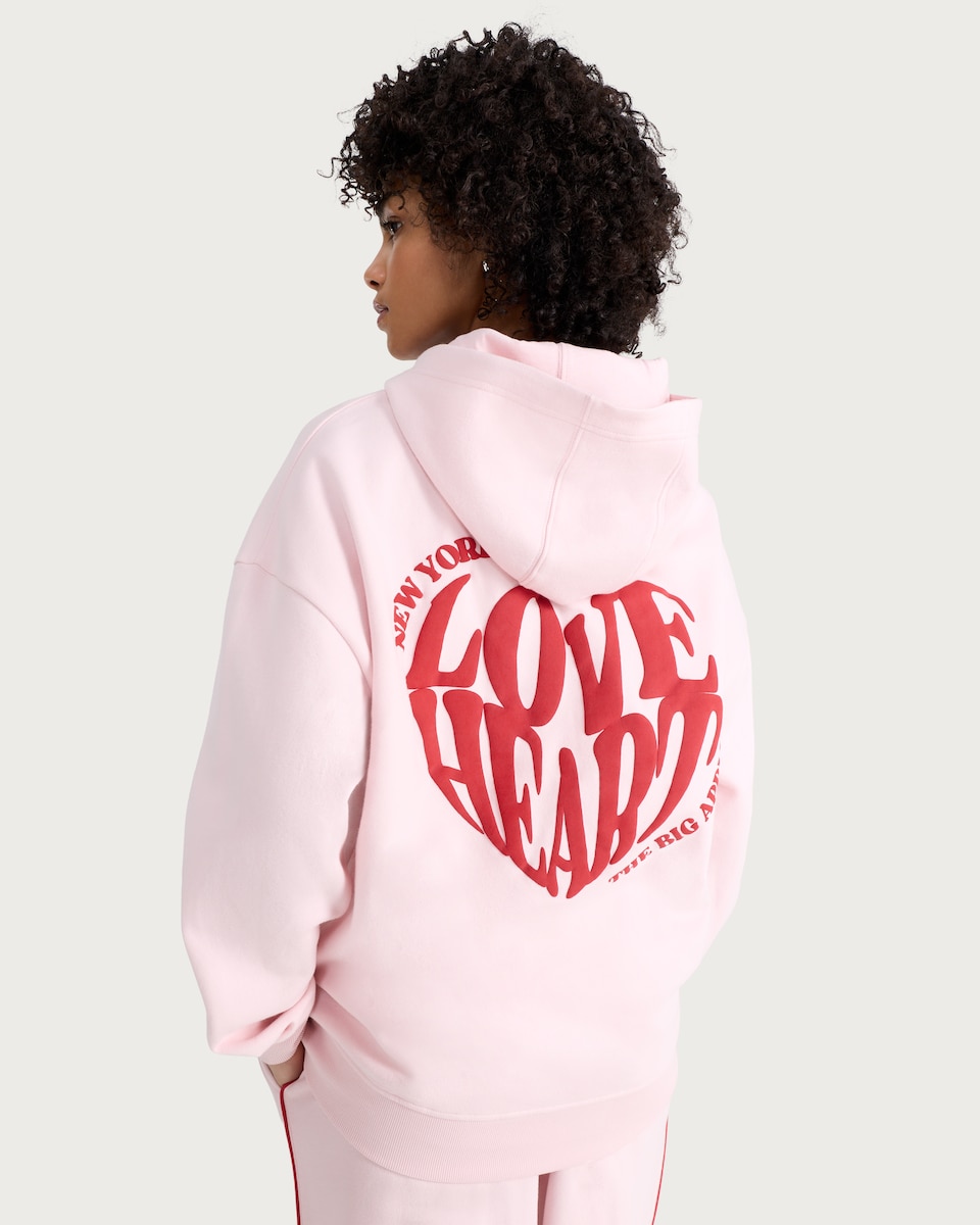 image 1 of OH ME OH MY Cotton Rich Oversized Fit Co-ord Hoodie in Pink