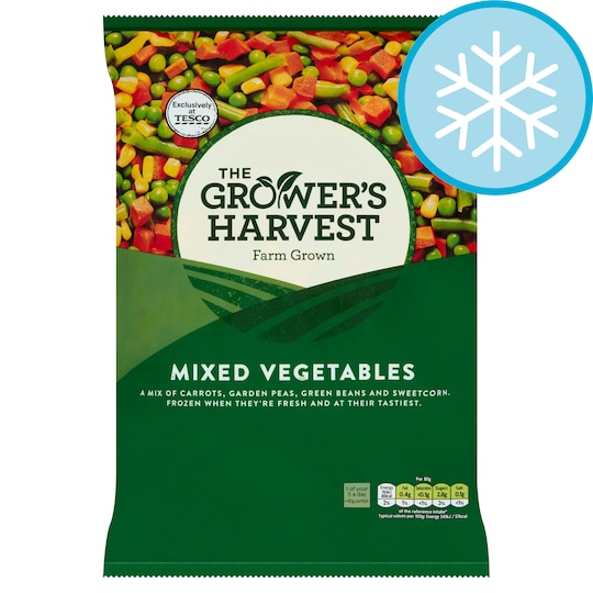 Growers Harvest Mixed Vegetables 1Kg Tesco Groceries