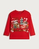 image 4 of Disney Cars Pure Cotton Ready Set Celebrate Long Sleeved Top in Red
