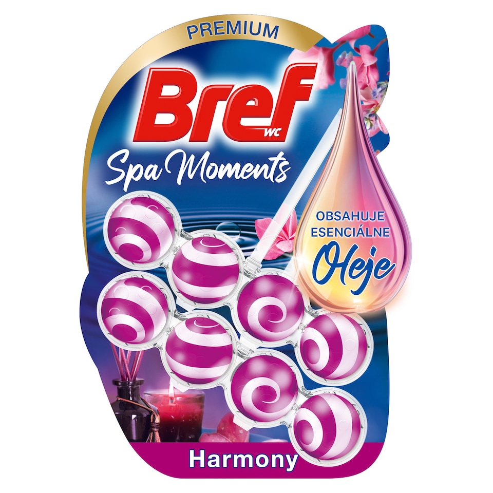 obrázok 1 z Bref Spa Moments Harmony tuhý WC blok 2 x 50 g
